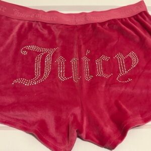 Juicy Couture Women's pink Velvet Lounge Shorts